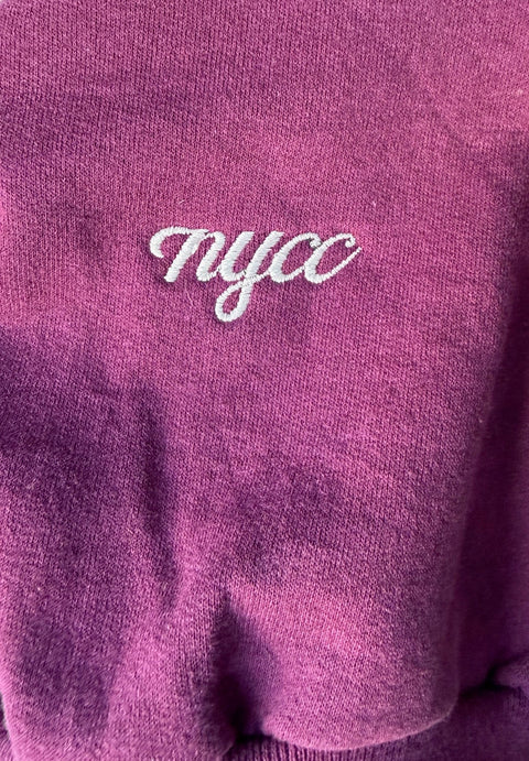 Plum • NYCC Vintage Crewneck (L) double-sided