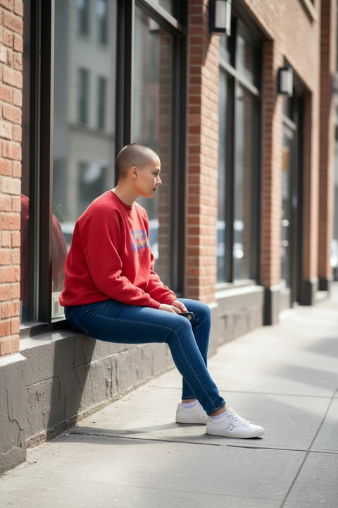Bright Red • NYCC Vintage Crewneck (XL) double-sided