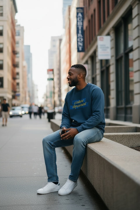 Denim Blue • NYCC Vintage Crewneck (M) double-sided