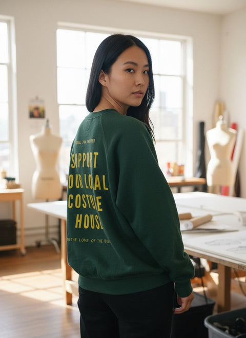Evergreen • NYCC Vintage Crewneck (M) double-sided