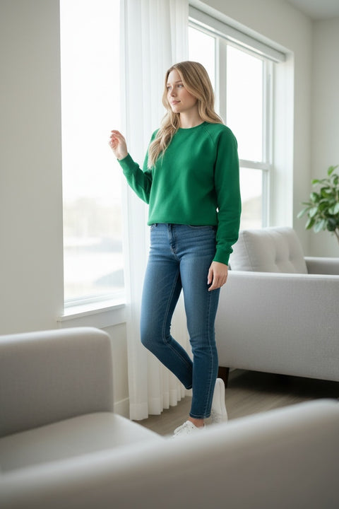 Kelly Green • NYCC Vintage Crewneck (L) single-sided