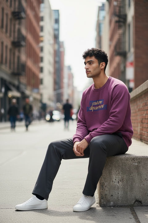 Plum • NYCC Vintage Crewneck (L) double-sided