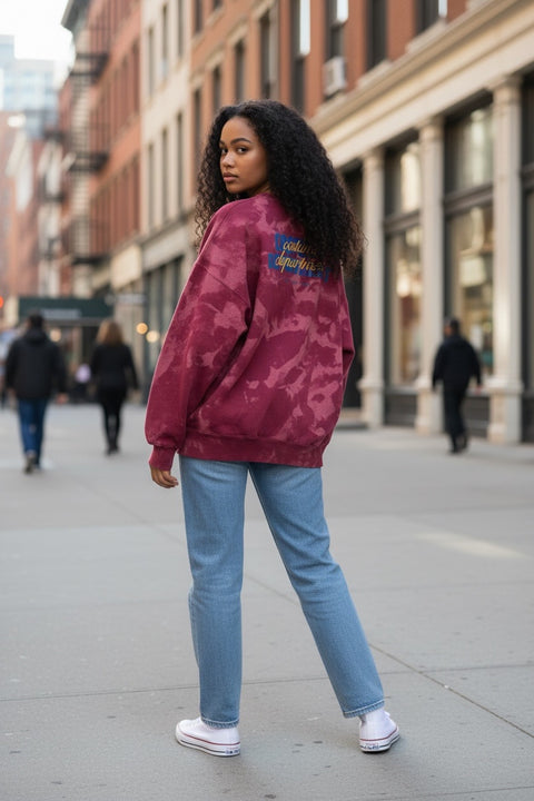 Cherry Tie Dye • NYCC Vintage Crewneck (2XL) single-sided
