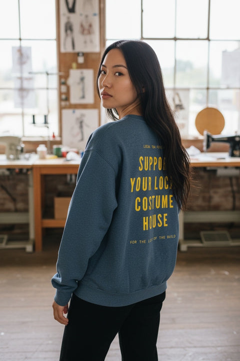 Slate Grey • NYCC Vintage Crewneck (L) double-sided