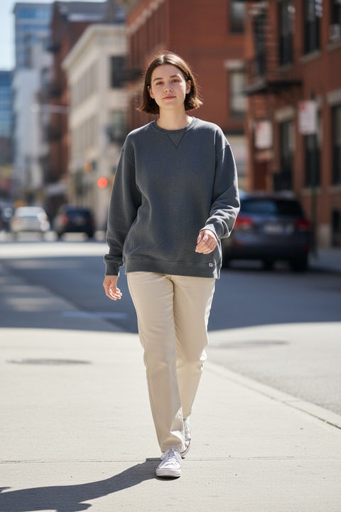 Stone Grey • NYCC Vintage Crewneck (L) single-sided