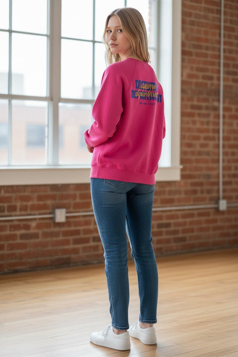 Hot Pink • NYCC Vintage Crewneck (XS) single-sided